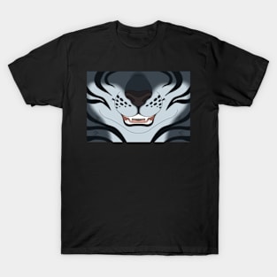 Dark and Silver Tiger Face T-Shirt